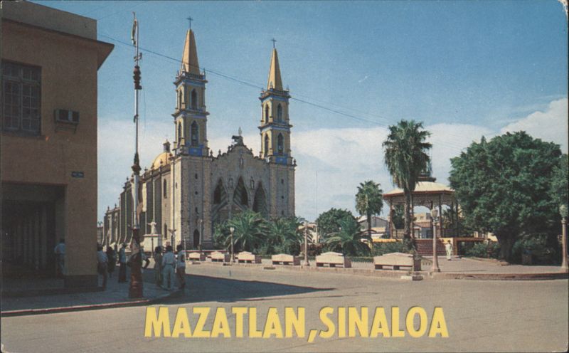 Basilica of the Immaculate Conception and Plaza, Mazatlán Mexico
