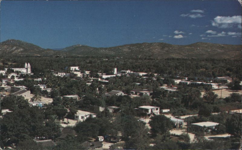 Panoramic View of San José del Cabo with Church San Jose del Cabo Mexico