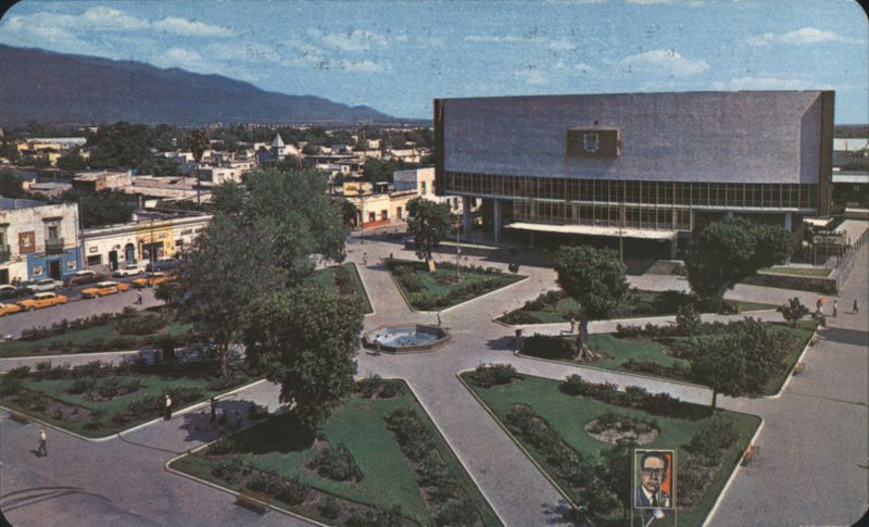 Jardín and Juárez Theatre, Ciudad Victoria, Mexico