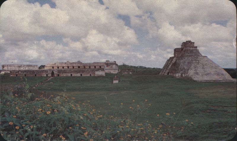 Panoramic View of Uxmal Archaeological Zone, Mexico YU