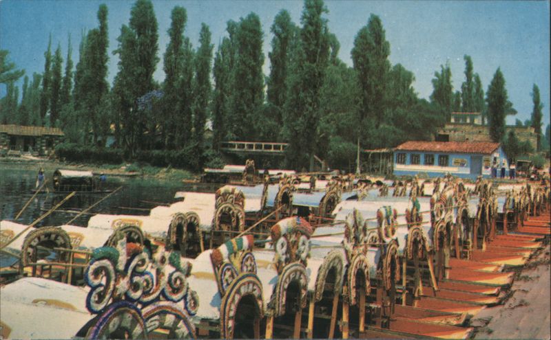 Xochimilco Lake Trajineras, Mexico City