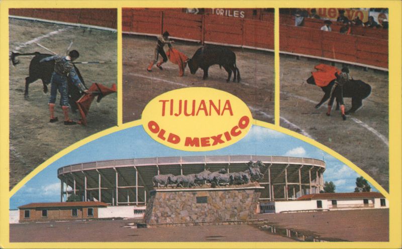 Tijuana Bullfighting Scenes and Bullring Mexico