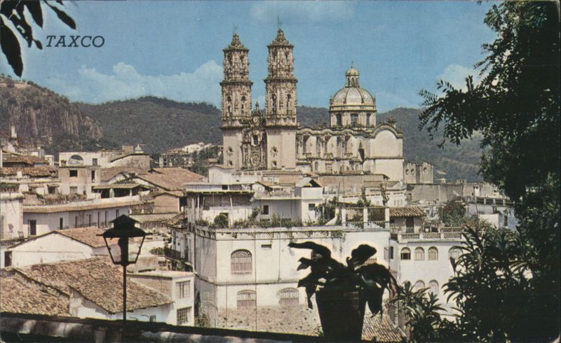Santa Prisca Church and Cityscape, Taxco, Mexico