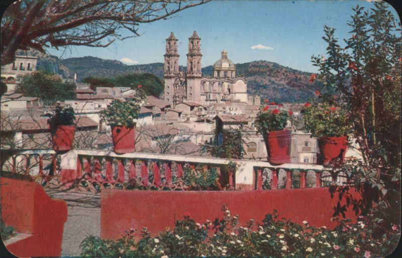 Panoramic View from Hotel Rancho Telva, Taxco, Mexico Gro.