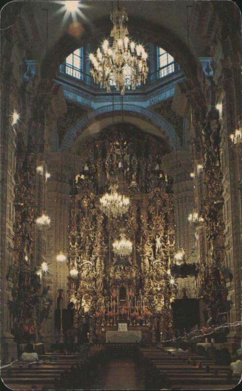 Interior of Santa Prisca Church, Taxco, Mexico Salvador Fematt