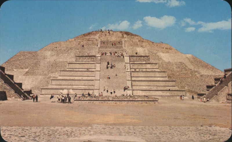 Pyramid of the Moon and Plaza, Teotihuacan, Mexico San Juan Teotihuacan