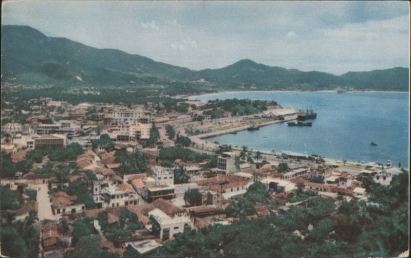 Acapulco Bay Panorama with City and Mountains Mexico