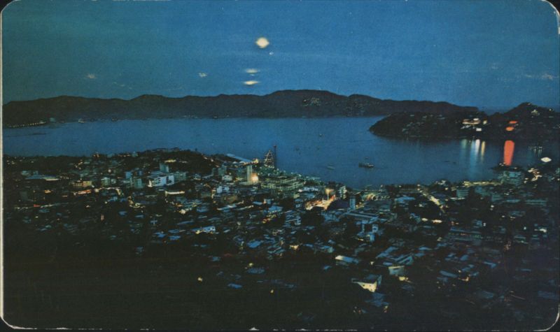 Acapulco Night View of City and Bay Mexico