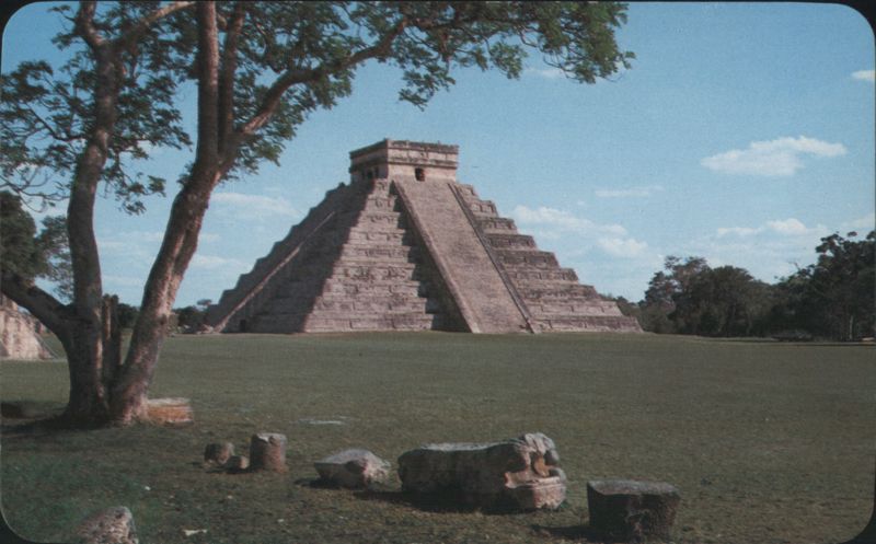 El Castillo Pyramid, Chichen Itza Archaeological Zone Chichen Itzá México