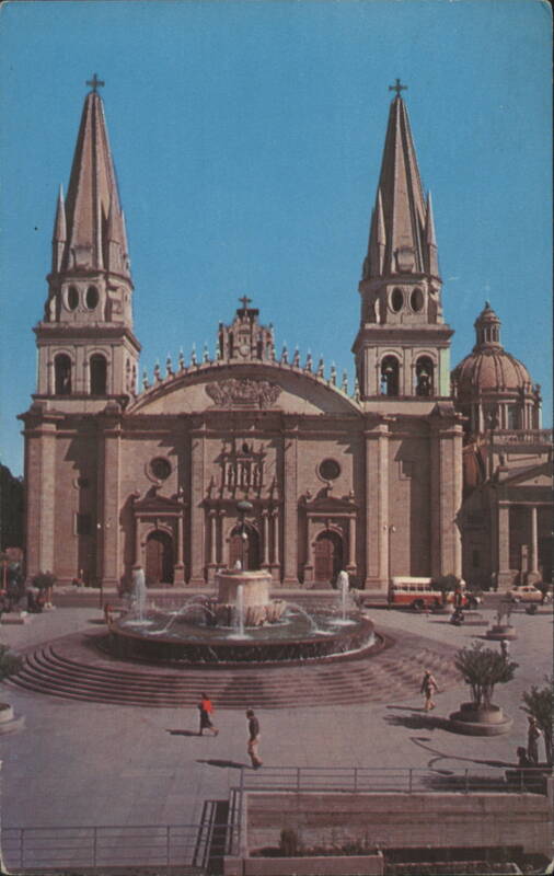 Guadalajara Cathedral, Monumental Fountain, City Hall Plaza Mexico