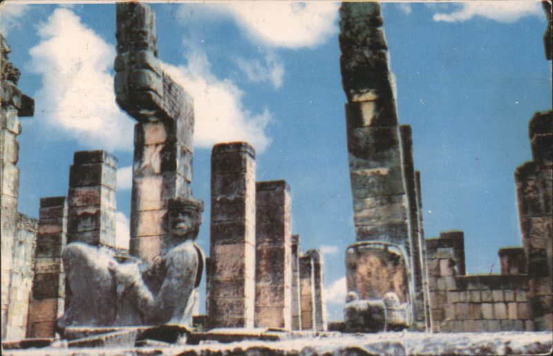 Temple of the Warriors Portico, Chichen Itza, Mexico YU