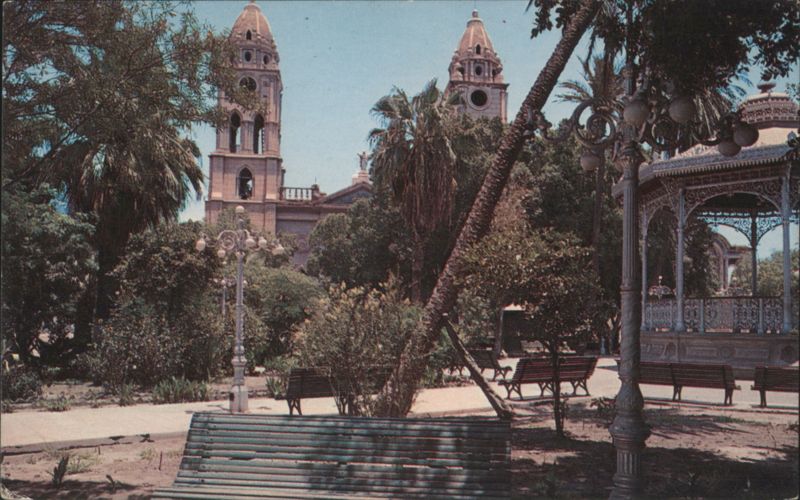 Plaza and 18th Century Church of San Fernando, Guaymas México
