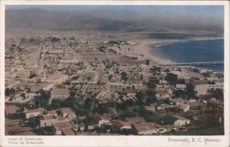 Aerial View of Ensenada, Baja California Mexico