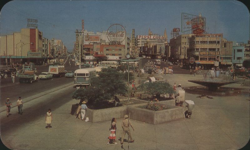 Main Avenues in front of Liberty Market, Guadalajara Mexico