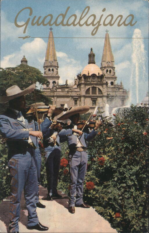 Guadalajara Cathedral, Mariachi Musicians, Mexico
