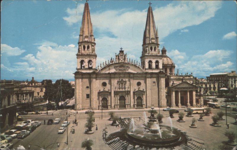 Guadalajara Cathedral and Monumental Fountain Mexico