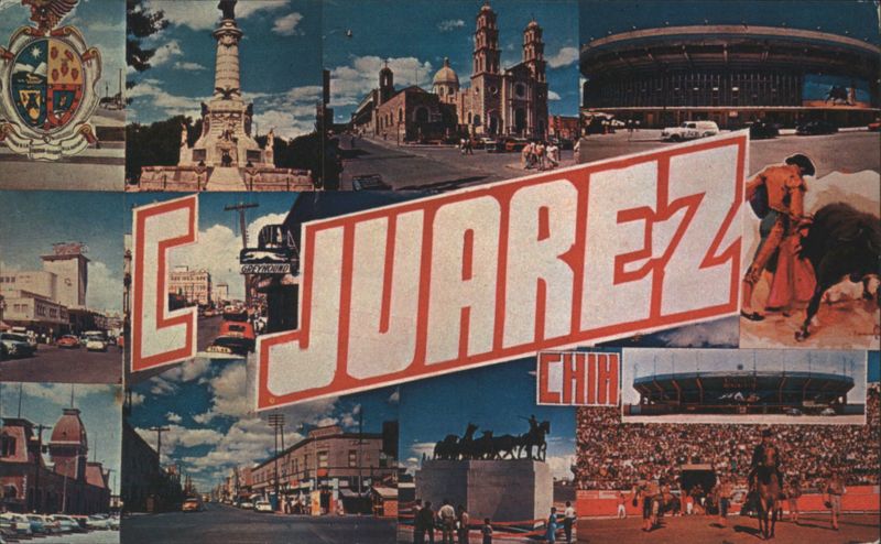 Ciudad Juarez Chihuahua Mexico Collage Views Roberto López Diaz
