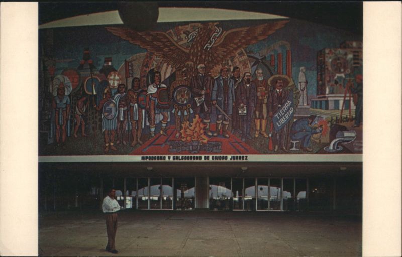 Mural at Hipodromo y Galgodromo, Ciudad Juarez Mexico