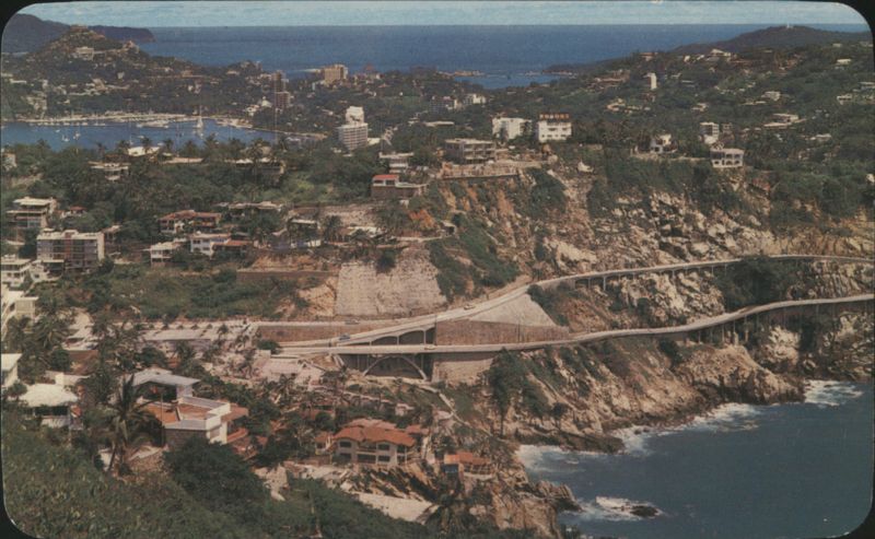 The Scenic Highway and part of the Bay, Acapulco GR Mexico