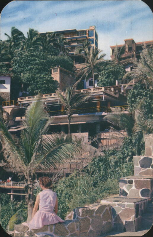 Hotel El Mirador Terraced into Hillside, Acapulco Mexico