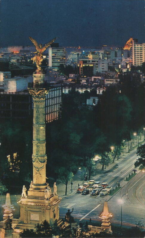 El Ángel de la Independencia, Mexico City at Night
