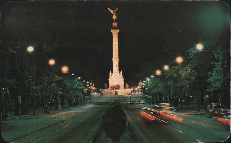 El Ángel Independence Monument, Mexico City at Night