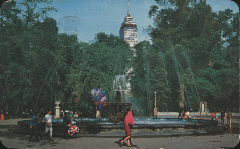 Alameda Central Park Fountain, Torre Latinoamericana Mexico City