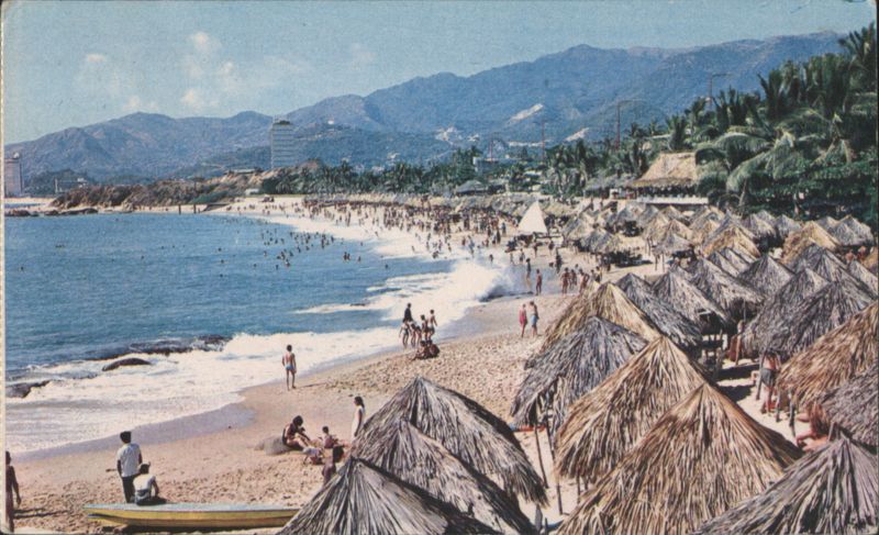 Playa Condesa, Acapulco Bay Beach Scene Mexico
