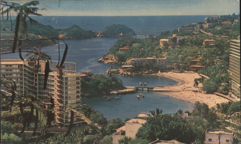 Acapulco Caleta-Caletilla Bay Coastal View GRO Mexico