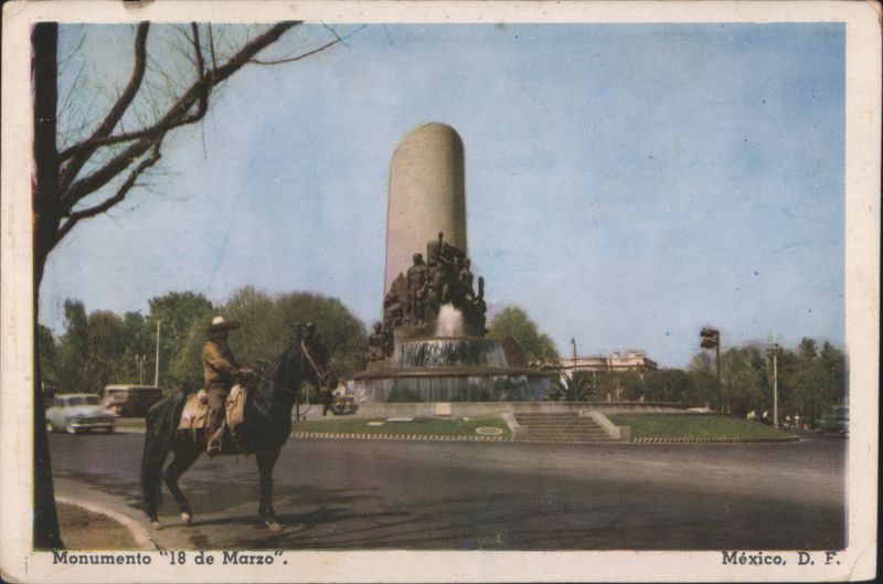 Monumento 18 de Marzo with Horseman, Mexico City