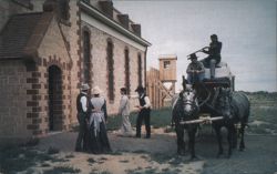 Wyoming Territorial Prison Park Laramie Reenactment Postcard