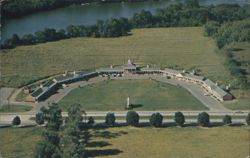 Towne Point Motel Aerial View, Dover, DE Postcard