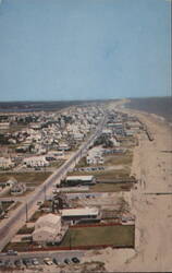 Aerial View of Bethany Beach, Delaware Looking North Postcard