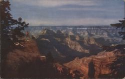 Grand Canyon National Park, Arizona - Mile Deep Canyon View Postcard
