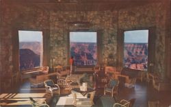 Grand Canyon Lodge Lounge, Grand Canyon National Park, AZ Postcard