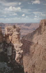Grand Canyon Moran Point Towering Limestone Crags Postcard