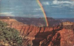 Rainbow over Grand Canyon National Park, Arizona Postcard