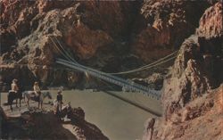 Kaibab Suspension Bridge, Grand Canyon National Park, AZ Postcard