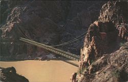 Bridge Over Colorado River, Grand Canyon Postcard