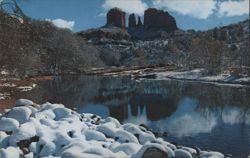 Wintertime at Baldwin's Crossing, Oak Creek Canyon, AZ Postcard