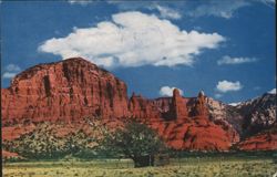 Oak Creek Canyon Red Rock Formations, Arizona Postcard