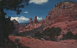 Oak Creek Canyon Red Rock Formations, Arizona Postcard