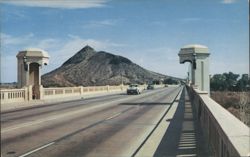 Tempe Bridge and Tempe Butte, Arizona Postcard