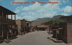 Old Tucson, Arizona Main Street Western Town View Postcard