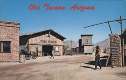 Old Tucson, Arizona Movie Set Livery Stable Postcard