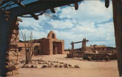 Old Adobe Mission, Old Tucson, Arizona Postcard