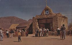 Old Tucson Mission & Fast Draw Contest, AZ Postcard