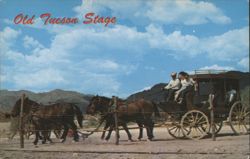 Old Tucson Stagecoach Ride, Arizona Postcard