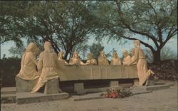 Felix Lucero's The Last Supper Sculpture, Tucson AZ Postcard