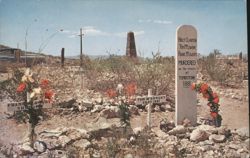 Graves of Billy Clanton & McLowery Brothers, Tombstone Postcard